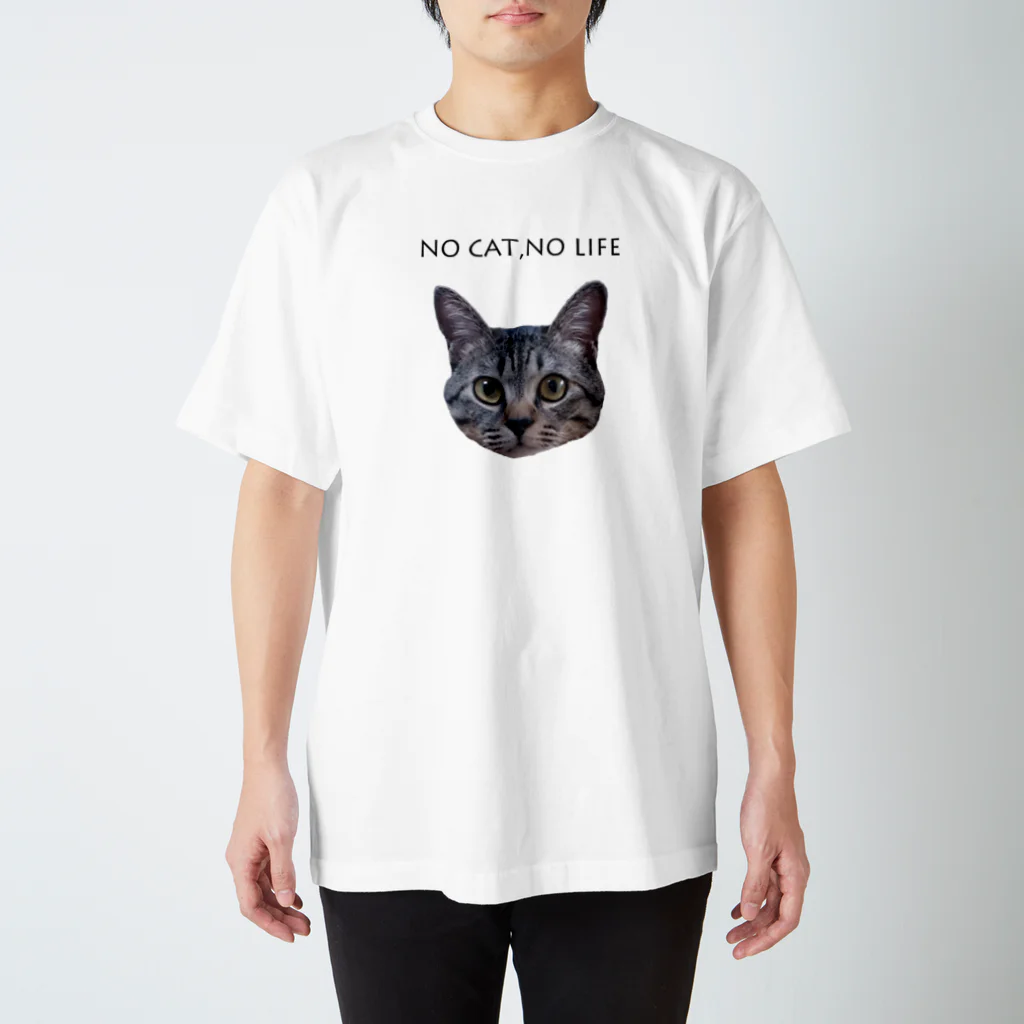 siesta.jewelryのNO CAT,NO LIFE スタンダードTシャツ