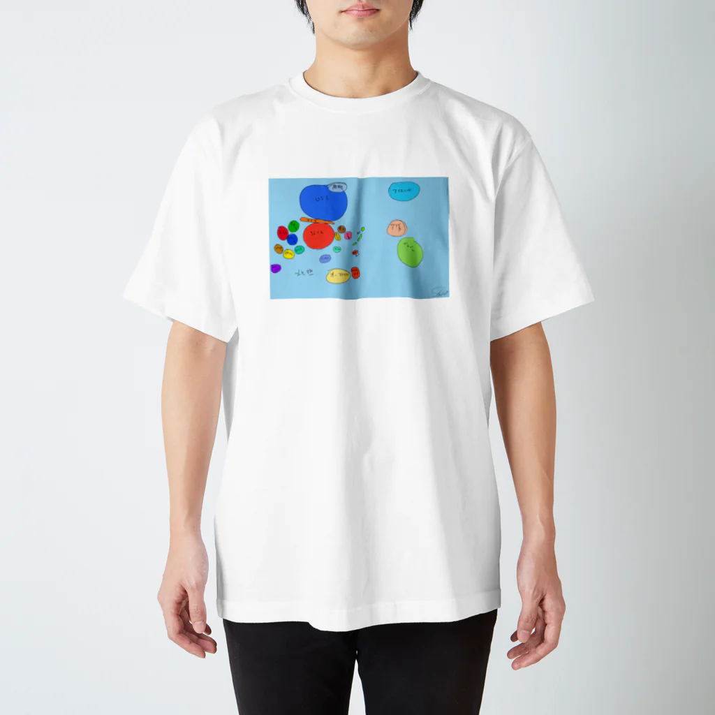 SHIHO NO WAのせかいちず スタンダードTシャツ