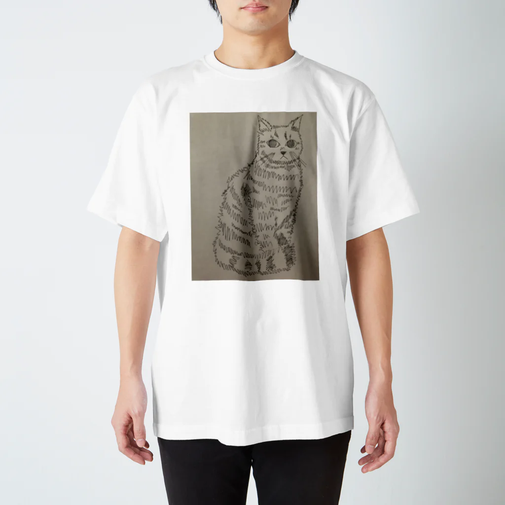 chamuuのげじげじ猫 スタンダードTシャツ