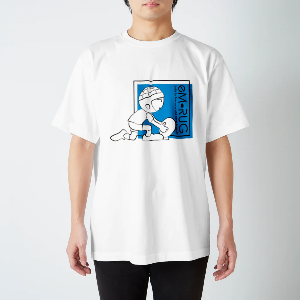 ［ラグビー専門］ラグビティーショップ［eM-Rug］のエムラグ-コンバージョン！【ブルー】 スタンダードTシャツ