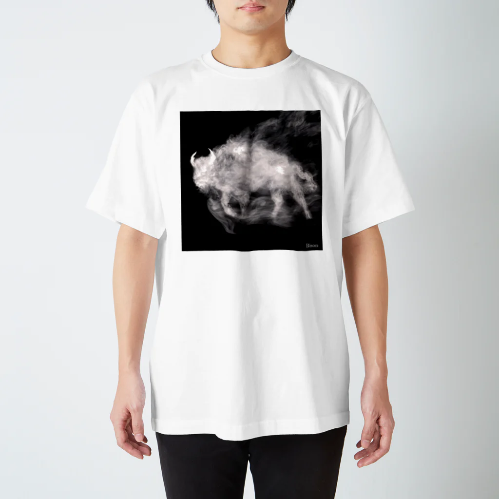 FUJIOKA FACTORYのsmoke_bison スタンダードTシャツ