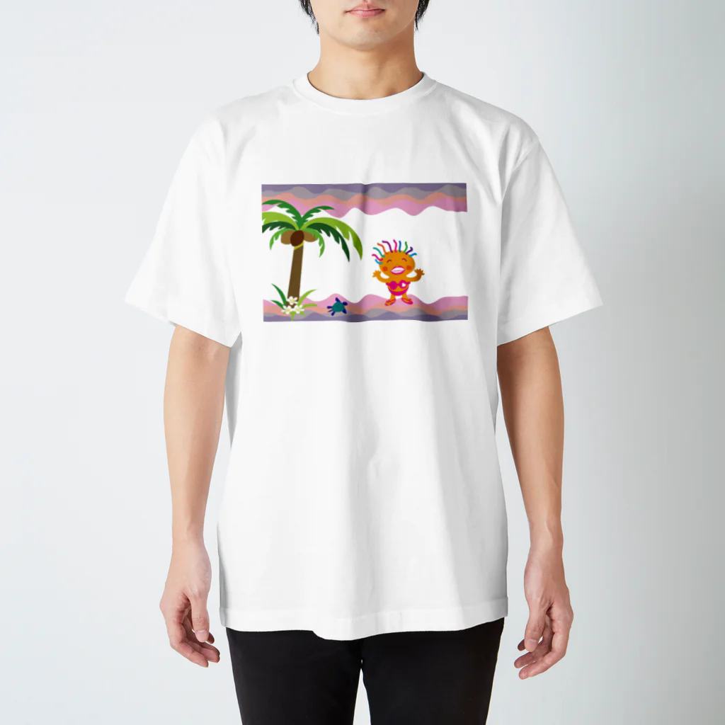 ジルトチッチのデザインボックスのクレコちゃんの夕暮れハワイの海 Regular Fit T-Shirt