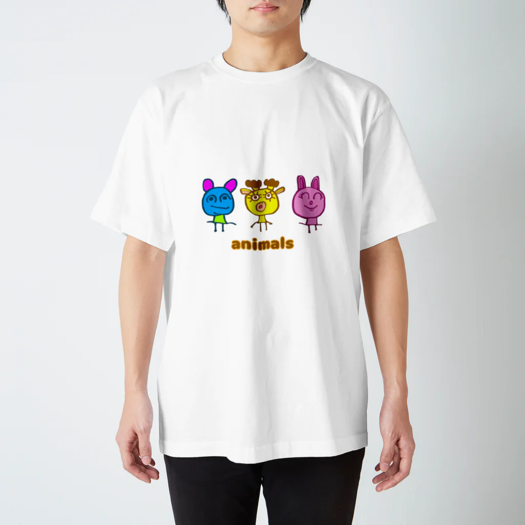 AYshopのアニマルズ(背景透過) スタンダードTシャツ