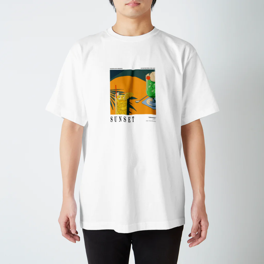 そういうゲイならもう一度逢いたいのARTWORK "SUNSET" LOGO無し Regular Fit T-Shirt