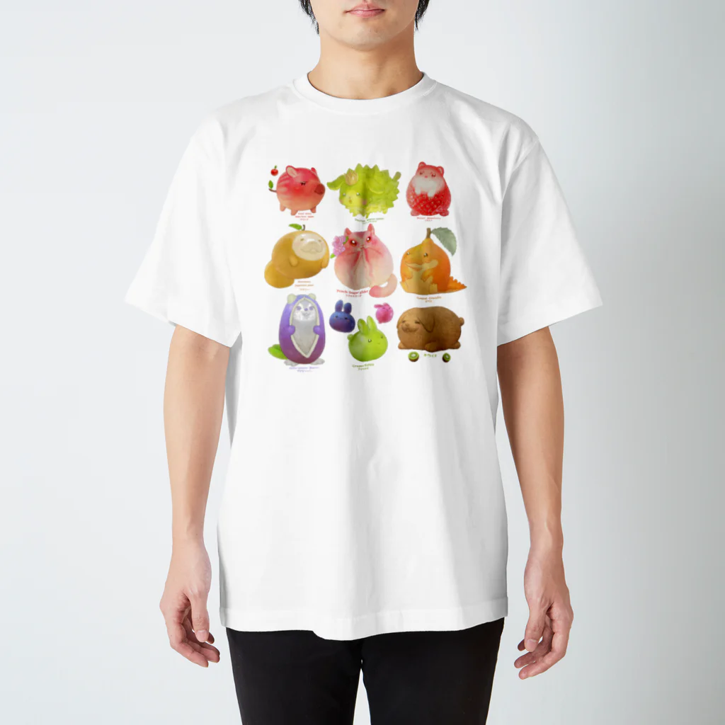 おやさい妖精さんの お店🌱の果物妖精　まとめ１ スタンダードTシャツ