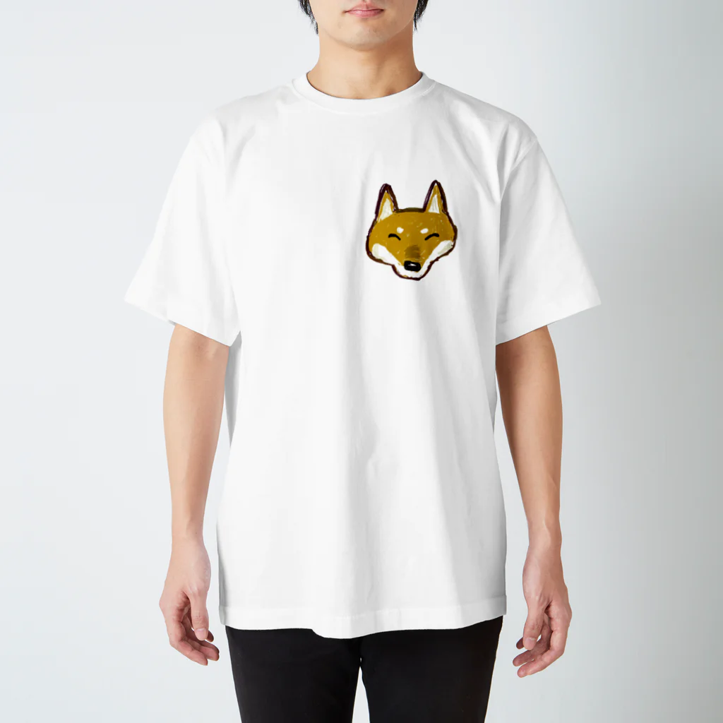 柴犬non-foxの柴犬ノンギツネ Regular Fit T-Shirt