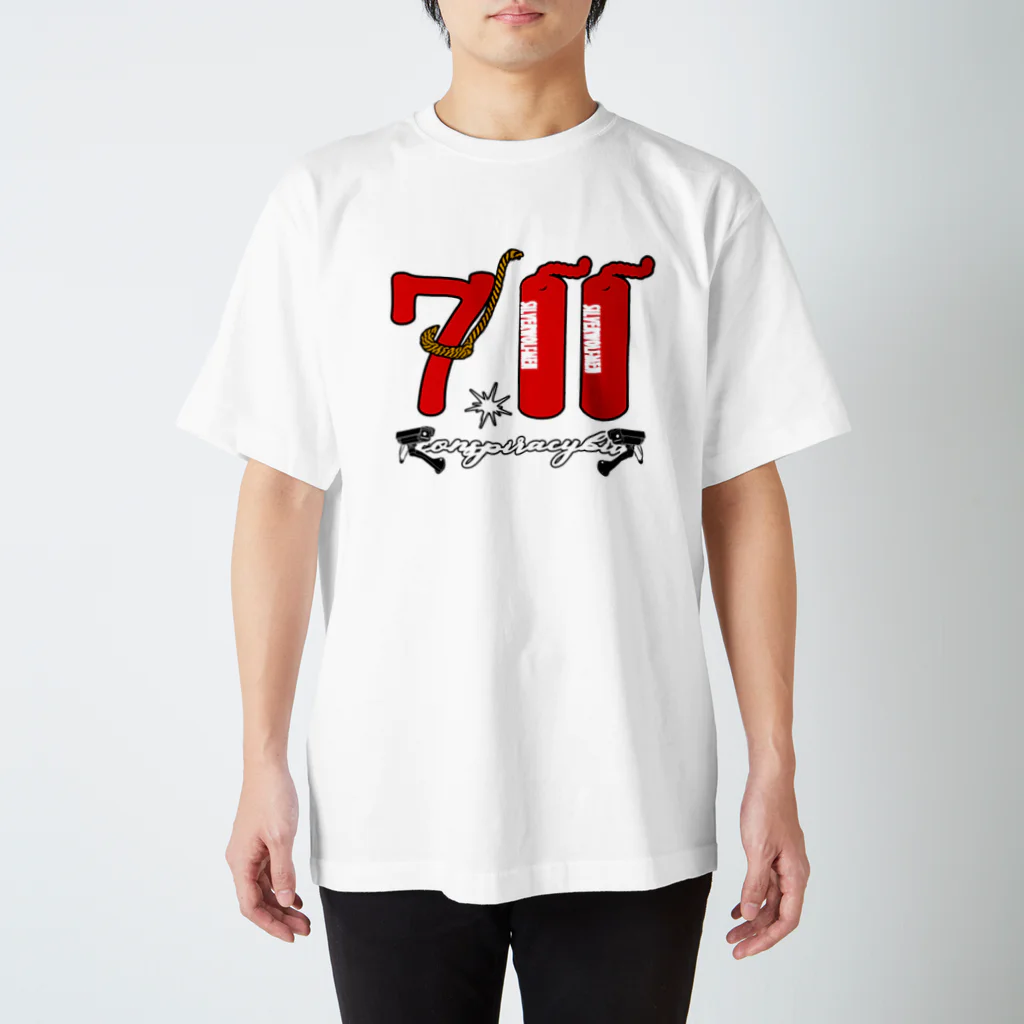 ＳＩＬＶＥＲＷＯＬＦＭＥＮmixculturedesinのゲリラコレクション「７１１」Tシャツ Regular Fit T-Shirt