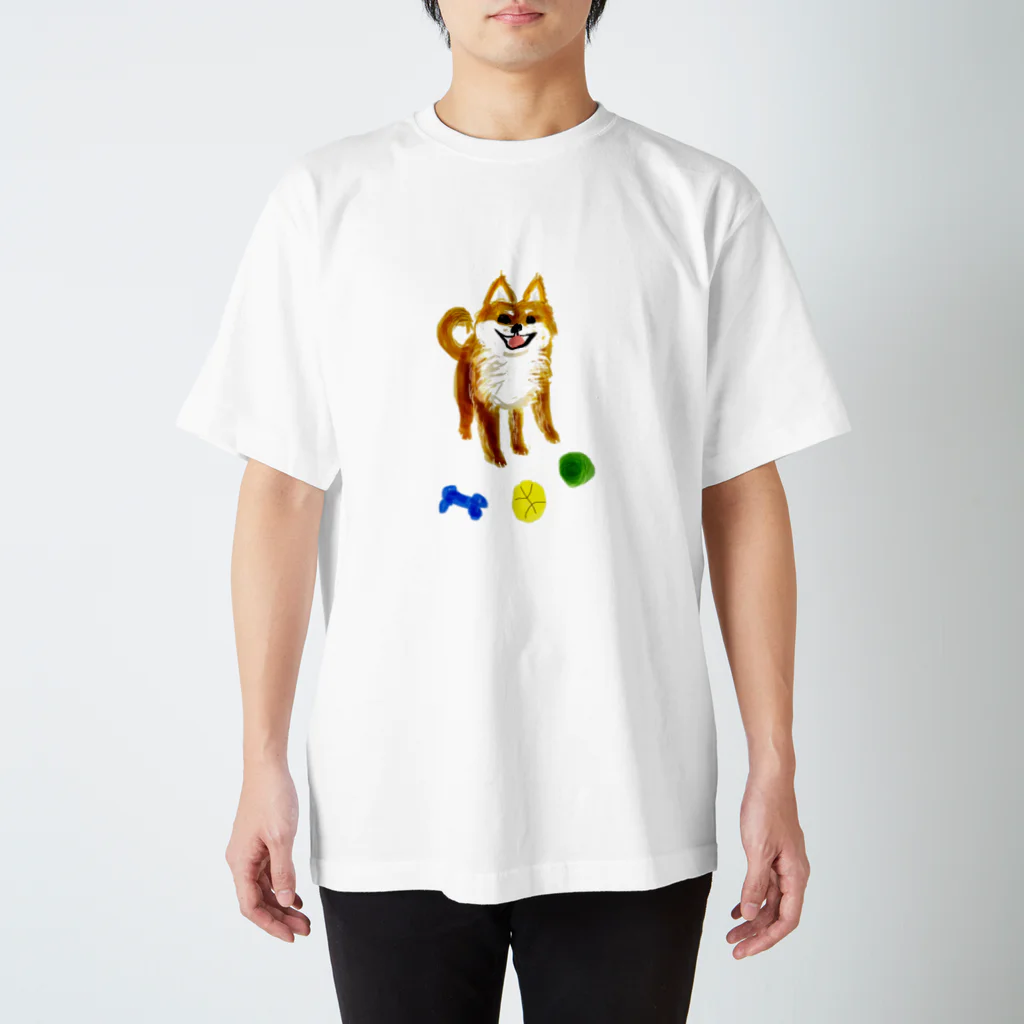 柴犬non-foxのボールで遊ぼうよ Regular Fit T-Shirt