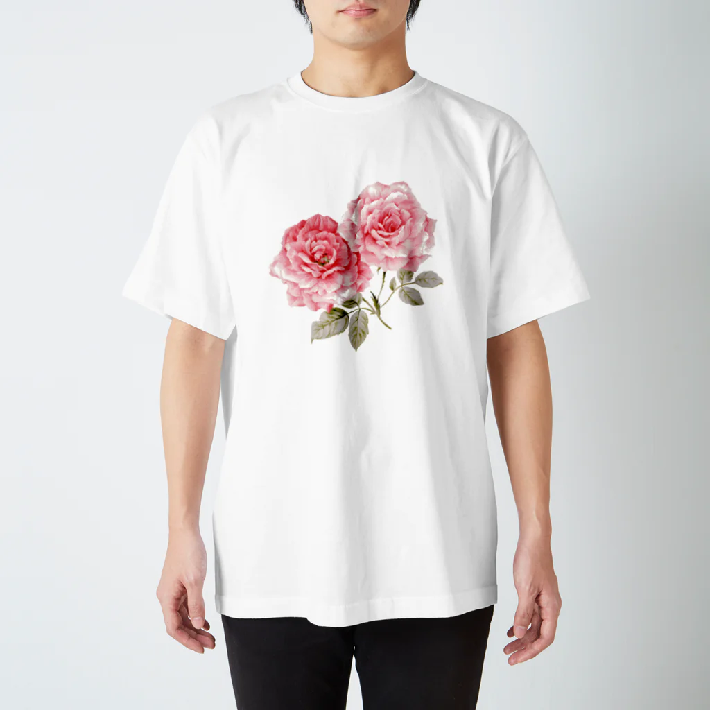 Neo_louloudi(ネオルルディ)のピンクローズ Regular Fit T-Shirt