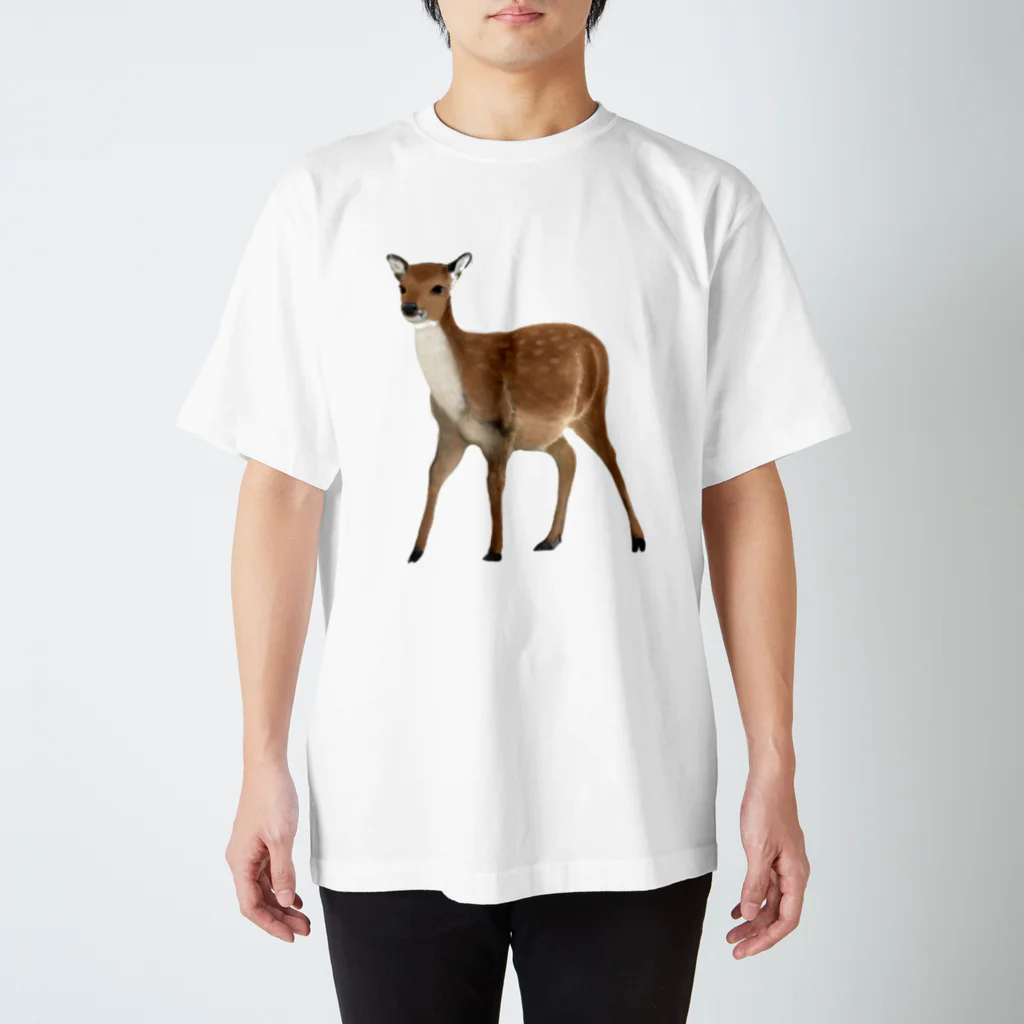 いきもの大好き！ほほえみフレンズのシカが大好き！ スタンダードTシャツ