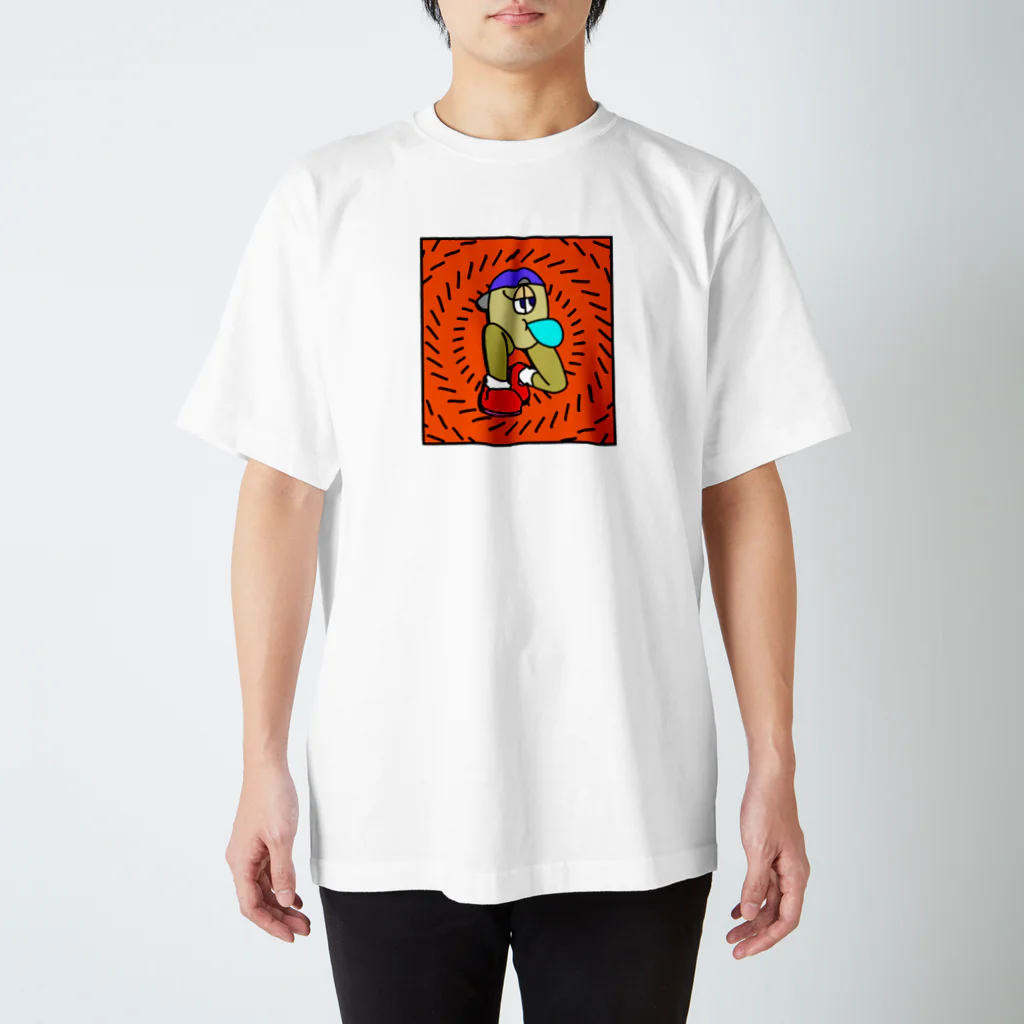 ぼくかえるのイケてる角栓くん スタンダードTシャツ