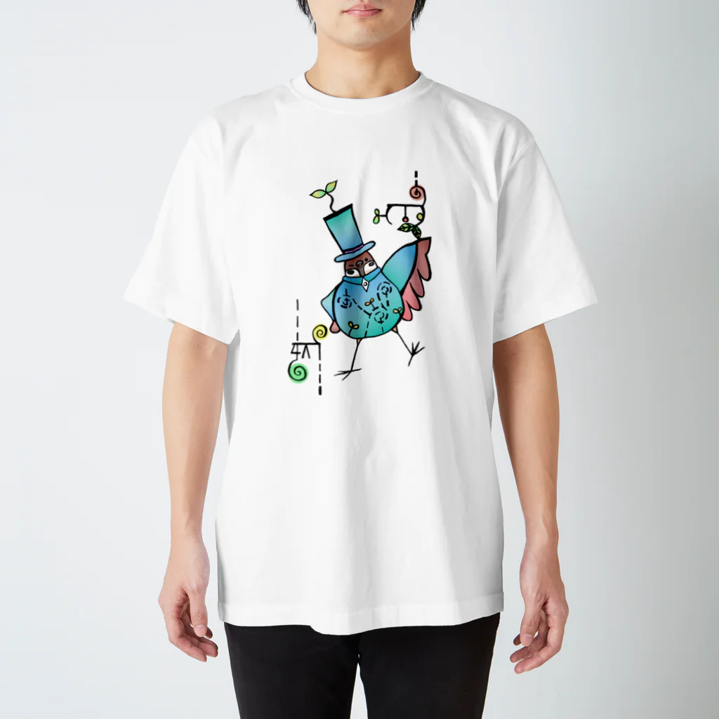 万福すずめのHappyすずめ Regular Fit T-Shirt