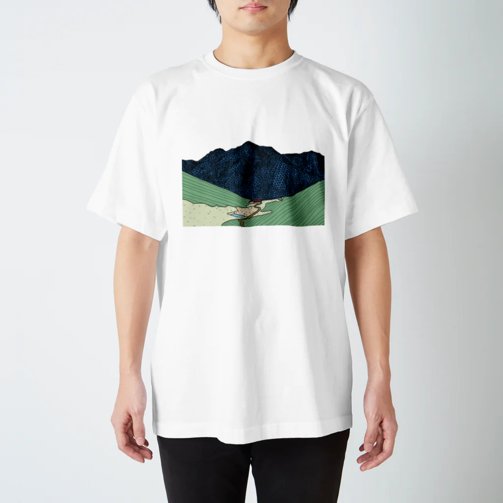 Therizi_nosaurusの双六小屋（カラー） Regular Fit T-Shirt