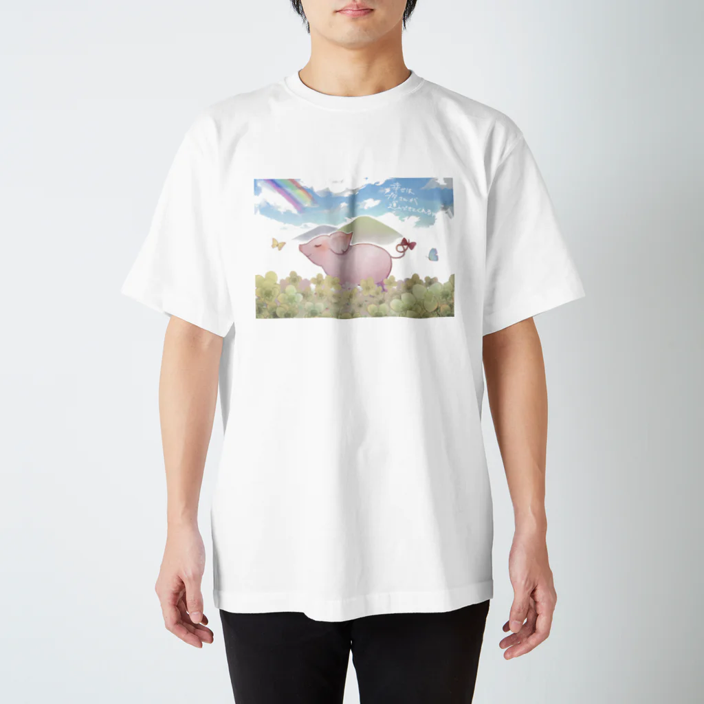 Pトン クラブのPトンちゃん 幸せ運ぶ Regular Fit T-Shirt