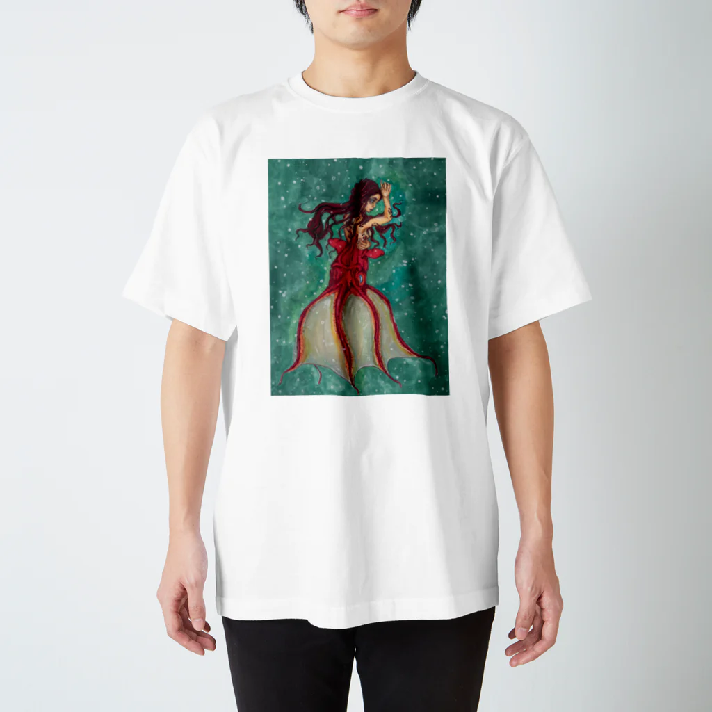 Nellyhime のアートのファンタジー 人魚 スタンダードTシャツ