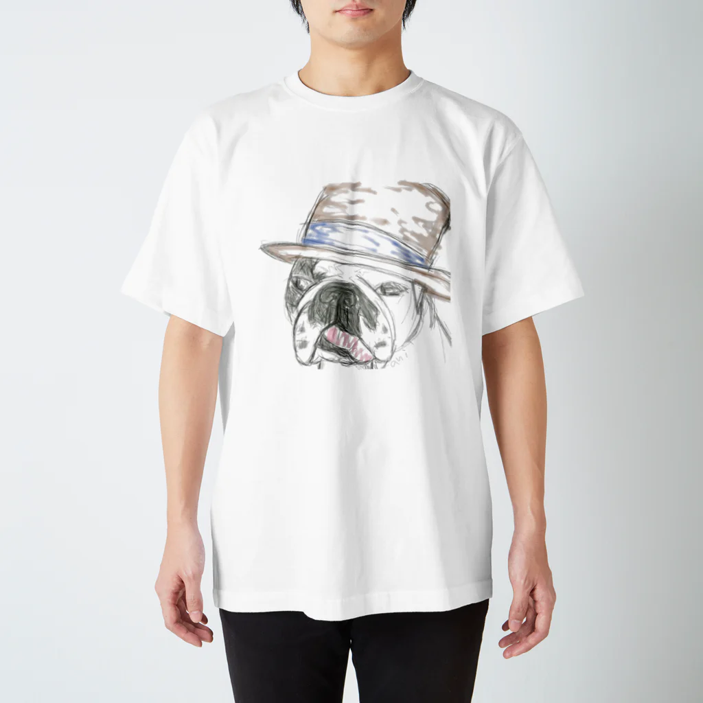 aniamiのフレンチブルドッグ(hat Regular Fit T-Shirt