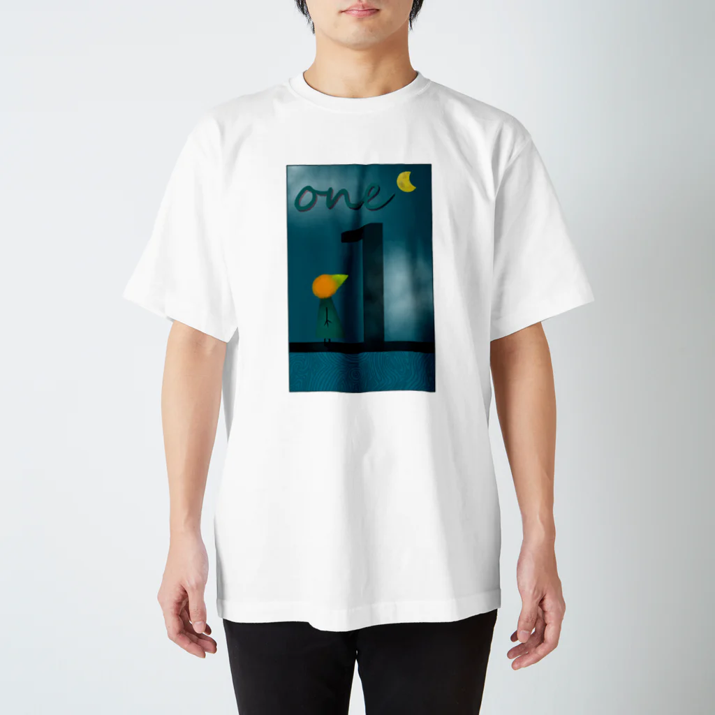 トリさんの休日の1人のトリさん スタンダードTシャツ