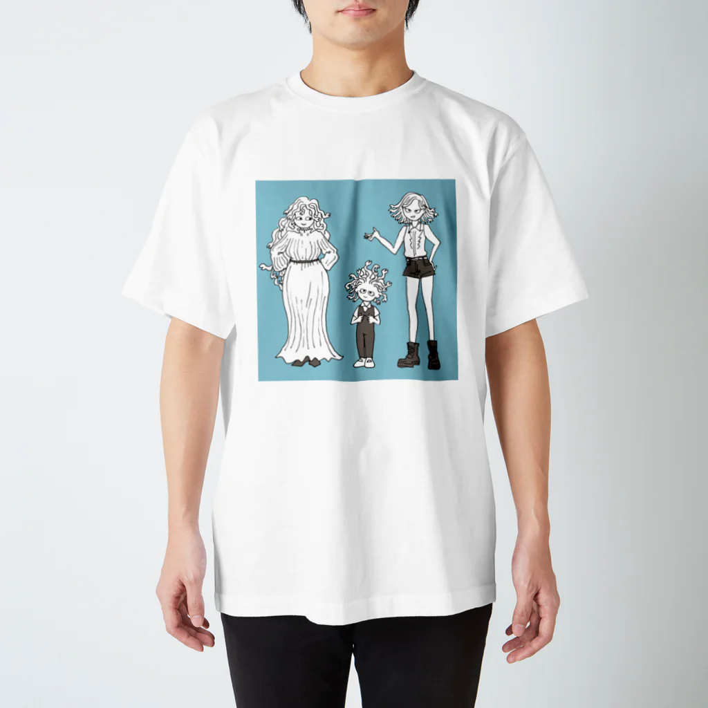 杜の魚のゴルゴン三姉妹 Regular Fit T-Shirt