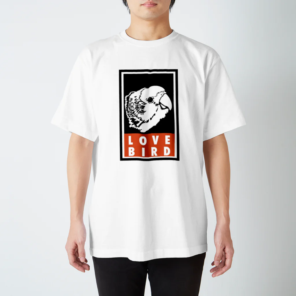 可愛いよりカッコイイといわれたい鳥グッズ屋さんのLOVE バード Regular Fit T-Shirt