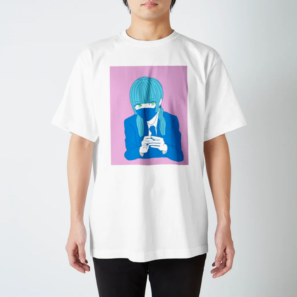 じゃこのメランコリックマスクガール スタンダードTシャツ