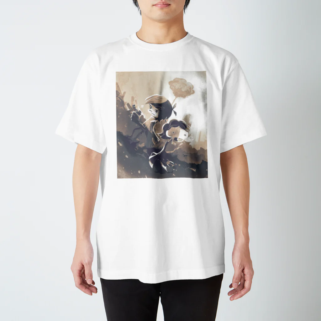 たかし漫画帽子のさよならバクダン男 Regular Fit T-Shirt