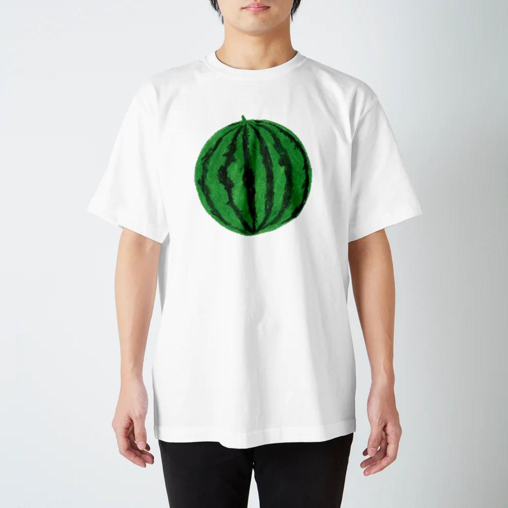 mekadangoのスイカ(緑) スタンダードTシャツ