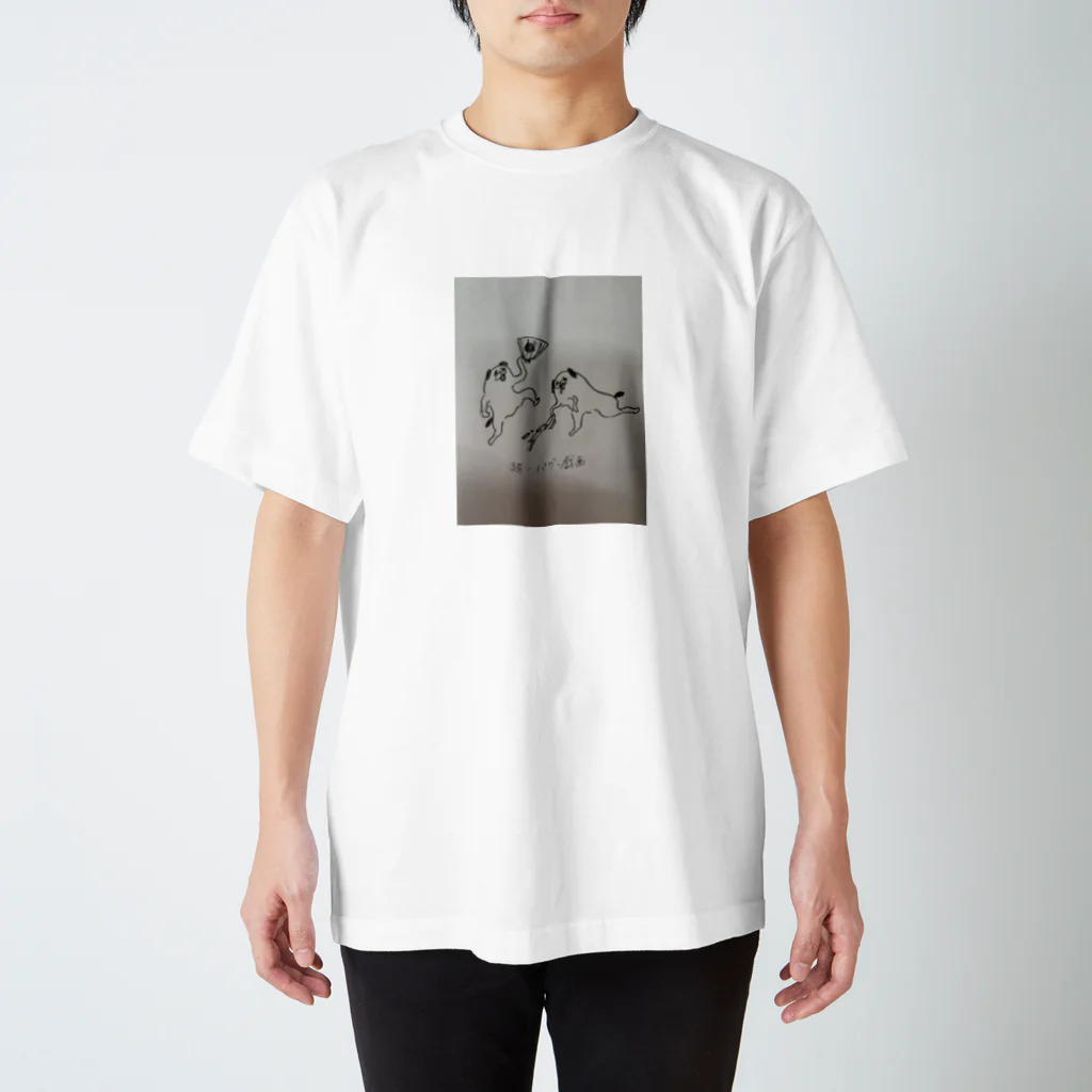 pigeonlyの超･パグ戯画 Regular Fit T-Shirt