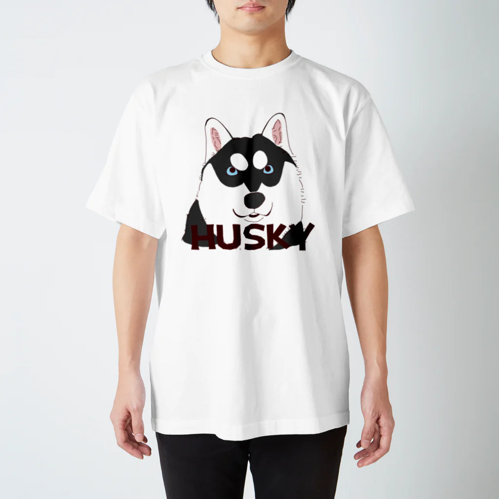 だいな&えでぃのHUSKY 黒 スタンダードTシャツ