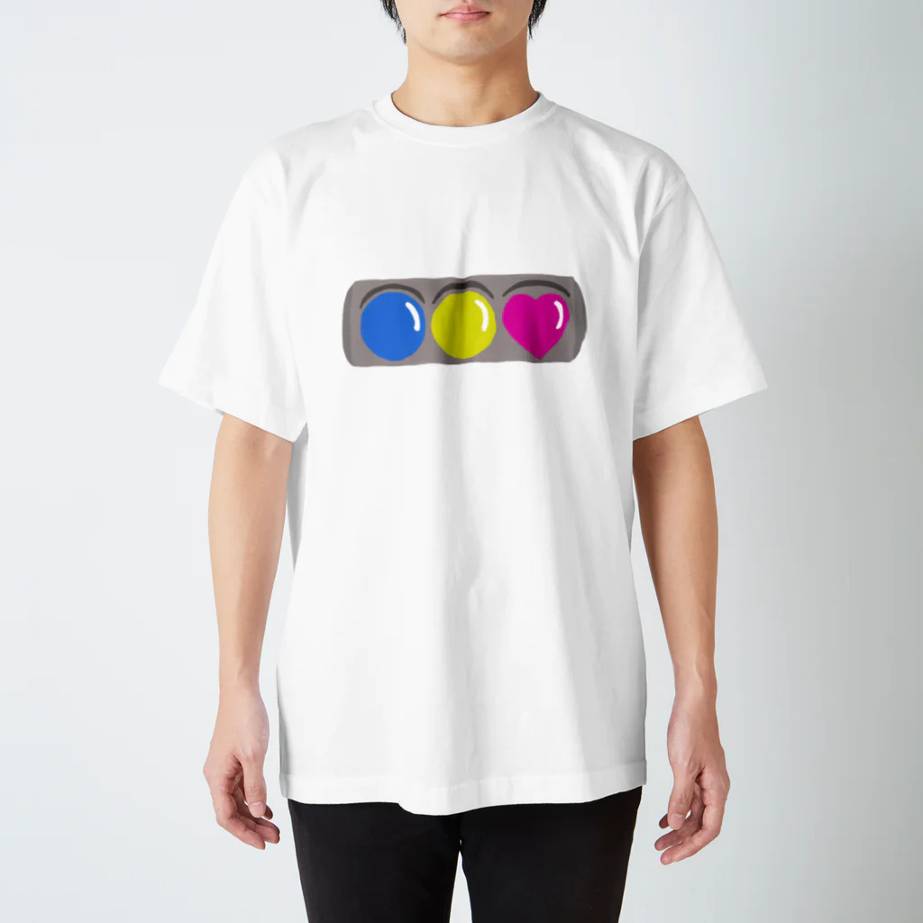 しろちびの信号機がハート スタンダードTシャツ