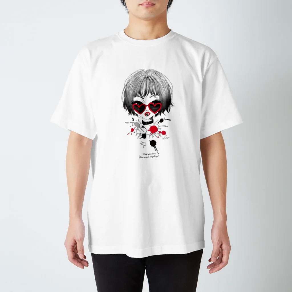 Yoocoのlovepower Regular Fit T-Shirt