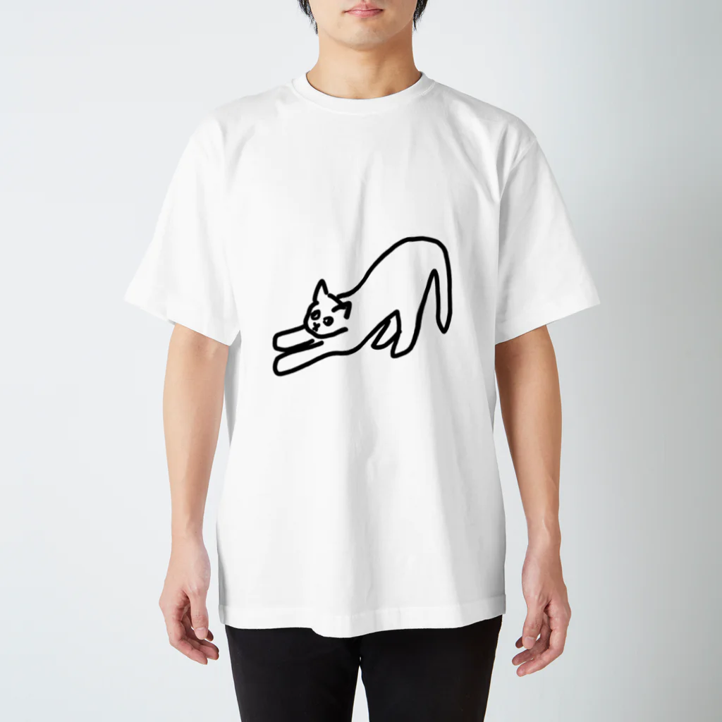 いきものや のの(本館)のねこのびー スタンダードTシャツ