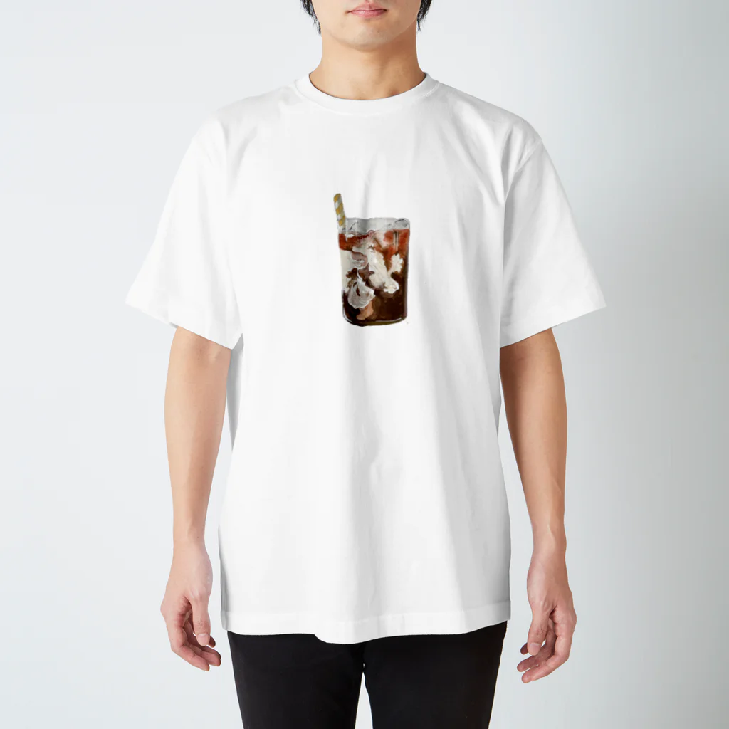  たこやきのRetro Iced Cafe Latte T-shirt Regular Fit T-Shirt