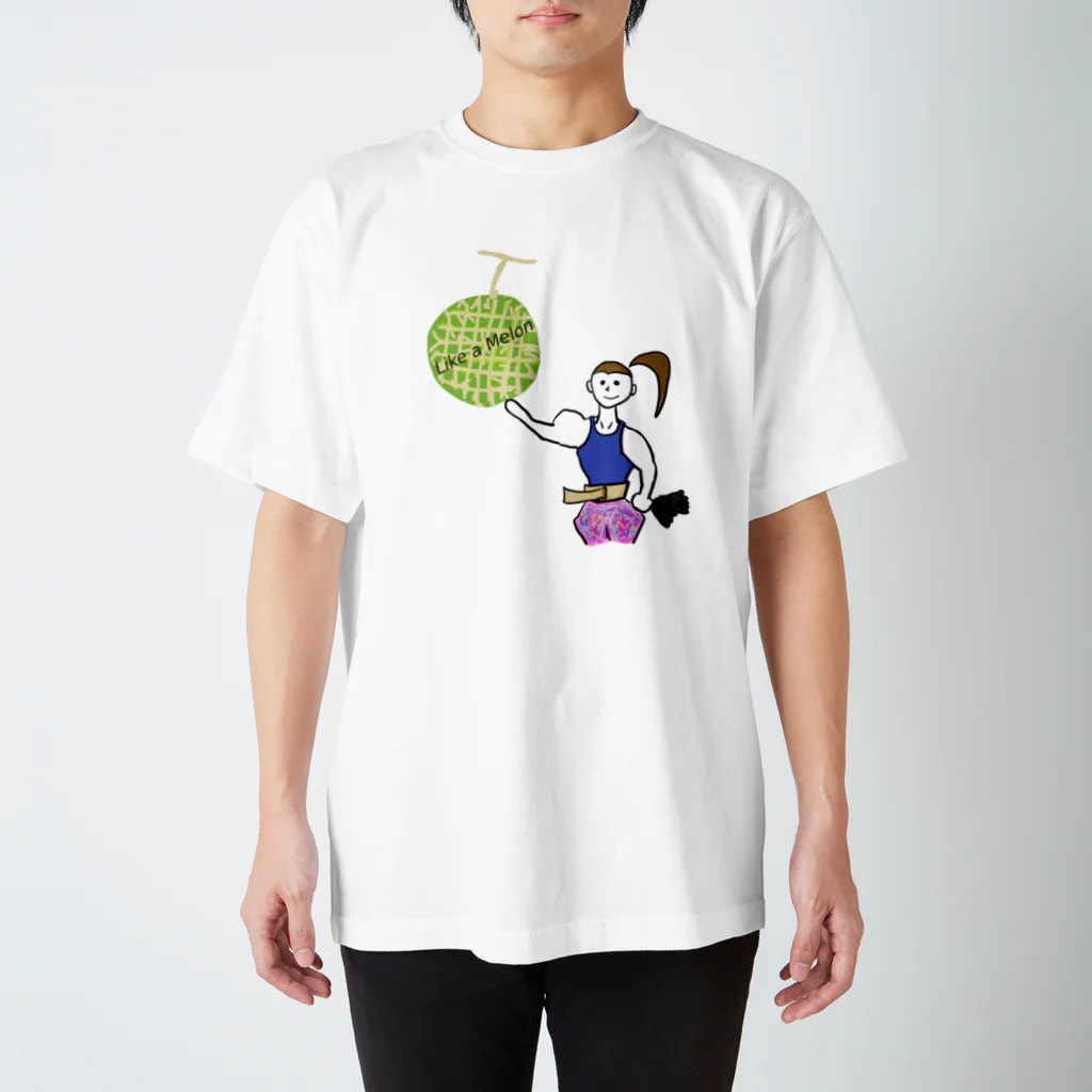 Animaletc.のメロン肩女子 スタンダードTシャツ