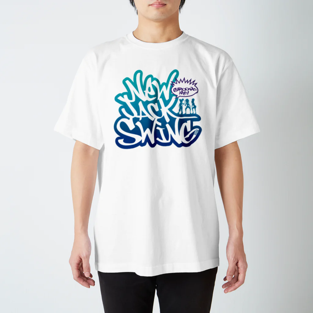 FOXY COLORSのNew Jack Swing blue  Regular Fit T-Shirt