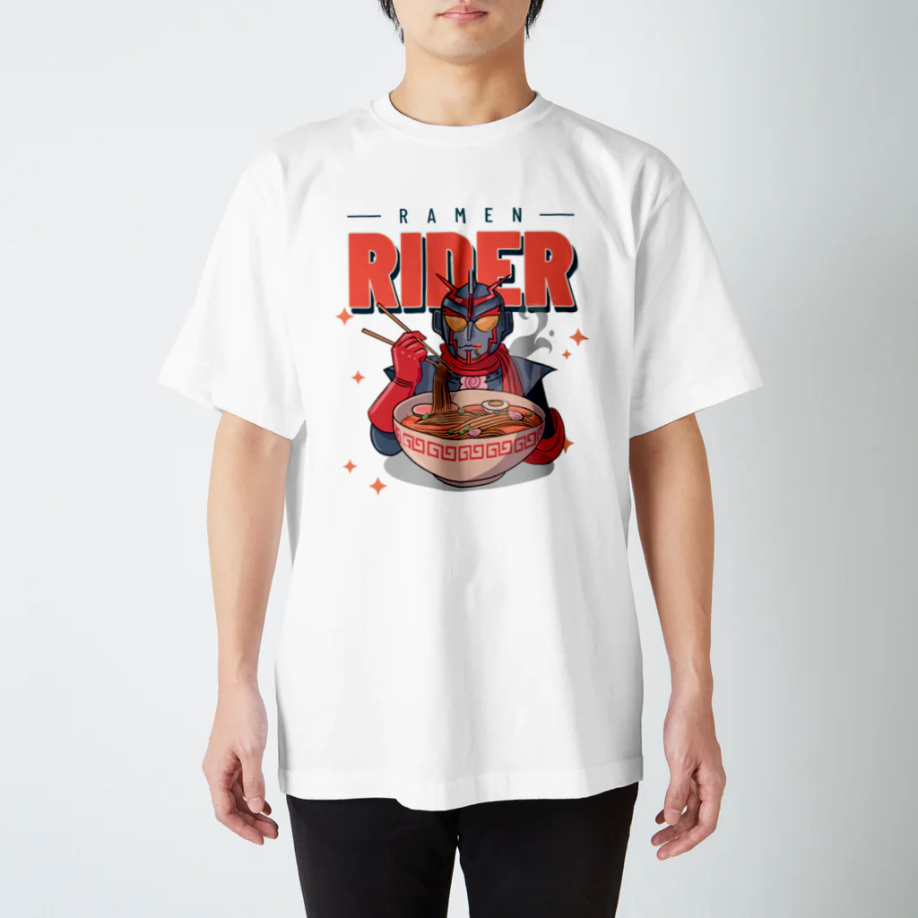 gemgemshopのラーメンライダー スタンダードTシャツ