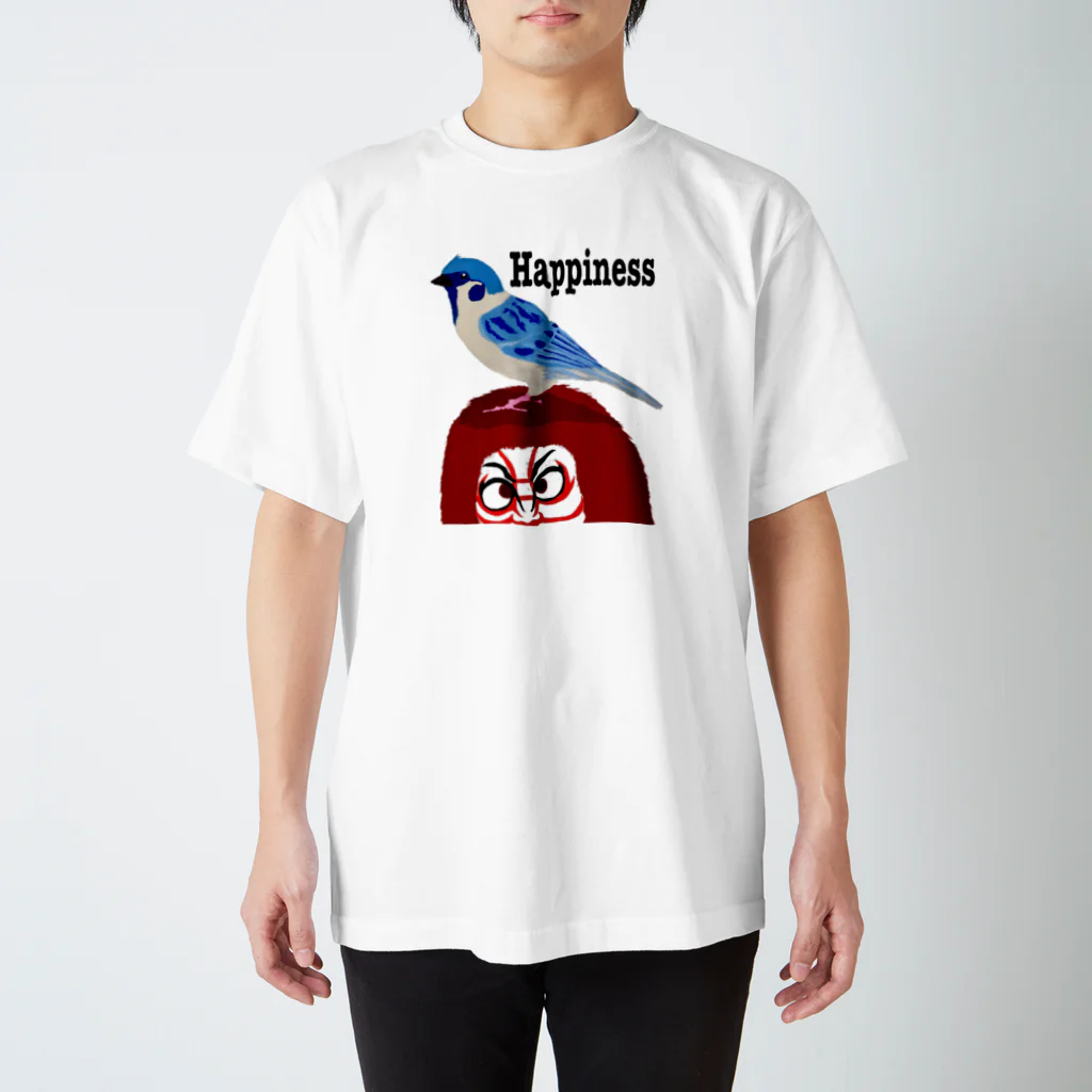 73s(なさすぺしゃる仮)の青い雀 Regular Fit T-Shirt