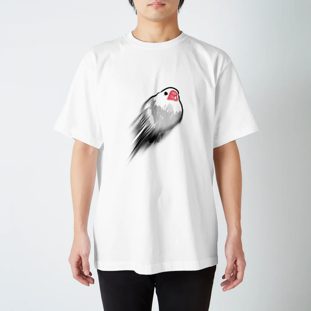 ゴイサギのおみせの孤独なぶんちょ砲(文鳥) スタンダードTシャツ