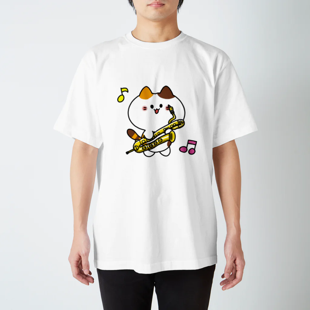  ふじねこ屋のバリトンサックスねこ Regular Fit T-Shirt