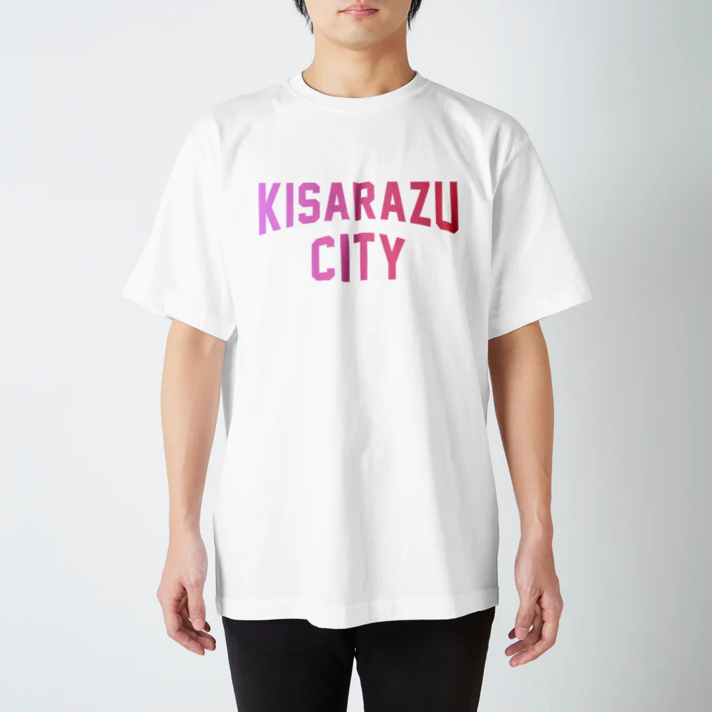 JIMOTOE Wear Local Japanの木更津市 KISARAZU CITY ロゴピンク Regular Fit T-Shirt