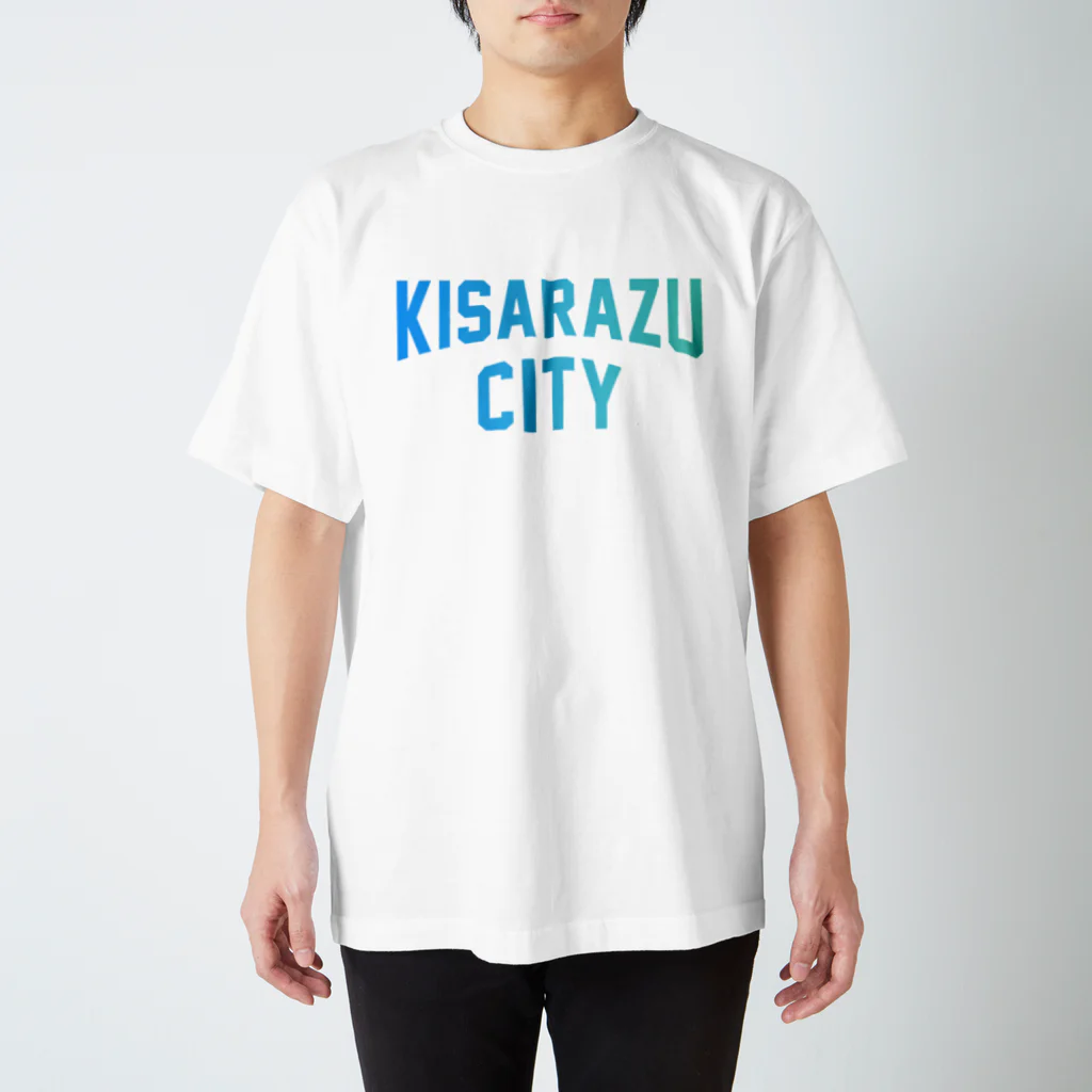 JIMOTOE Wear Local Japanの木更津市 KISARAZU CITY ロゴブルー Regular Fit T-Shirt