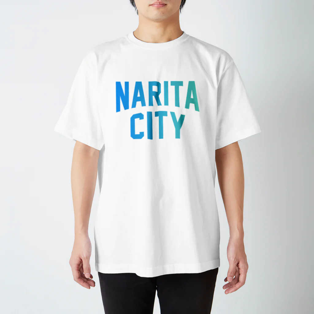 JIMOTOE Wear Local Japanの成田市 NARITA CITY ロゴブルー Regular Fit T-Shirt