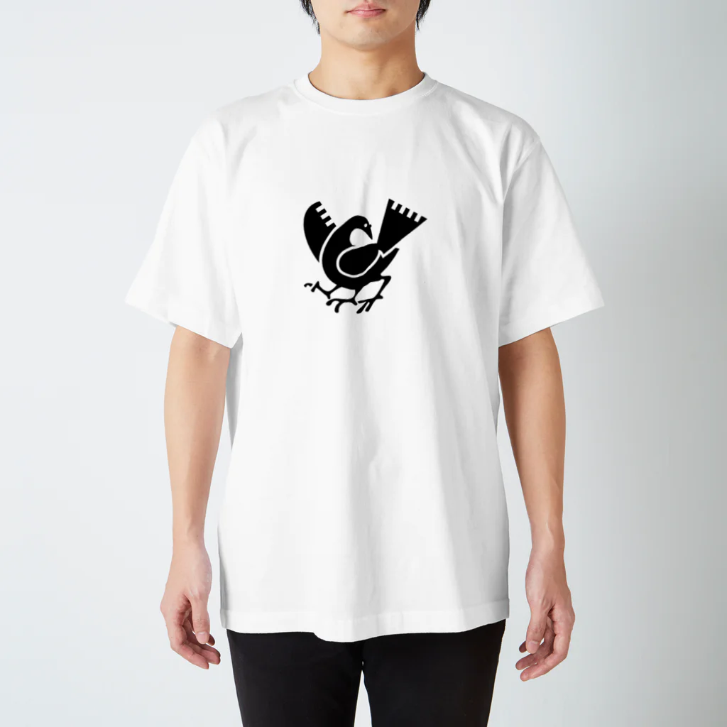 二両亭かるたの戦国花札の家紋「八咫烏」 Regular Fit T-Shirt