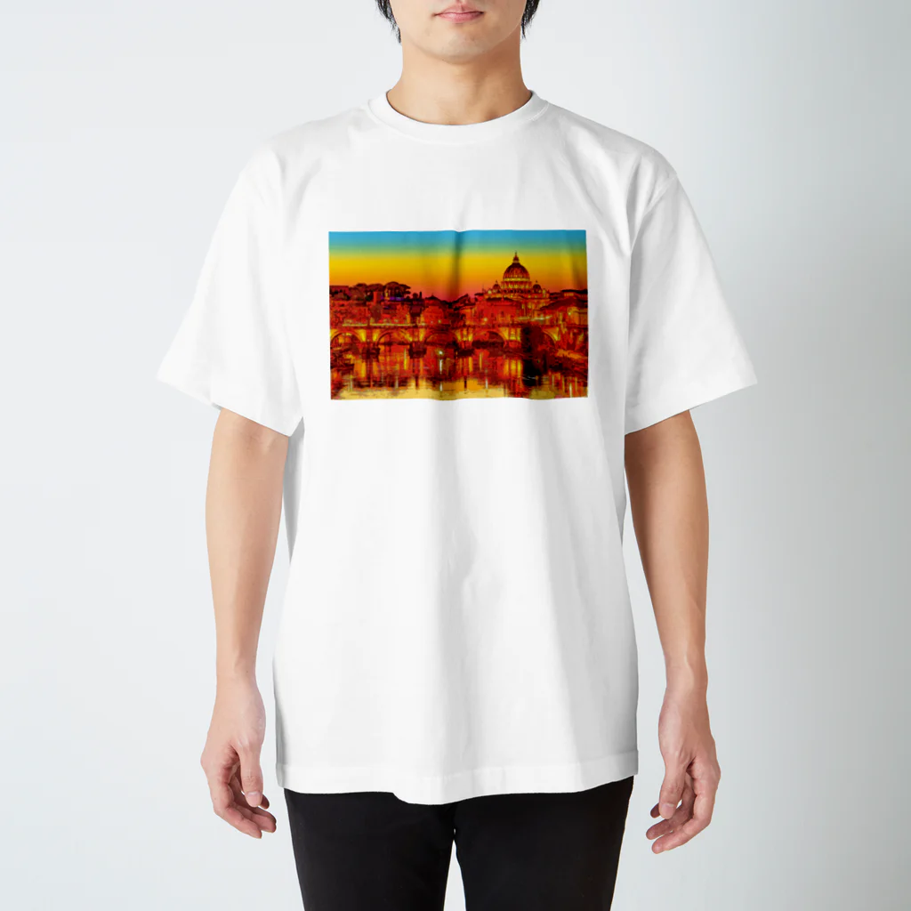 GALLERY misutawoのイタリア ローマの夕暮れ Regular Fit T-Shirt