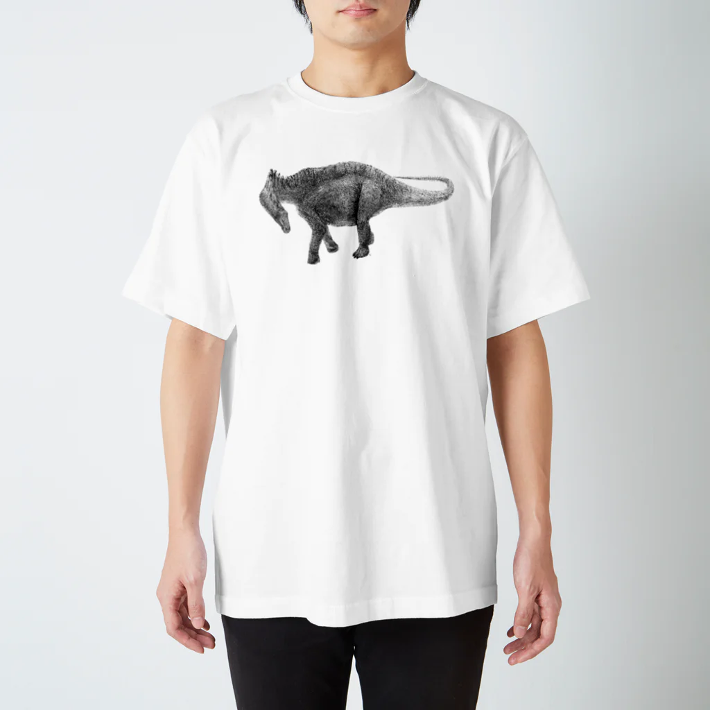 segasworksのAmargasaurus（白黒） スタンダードTシャツ