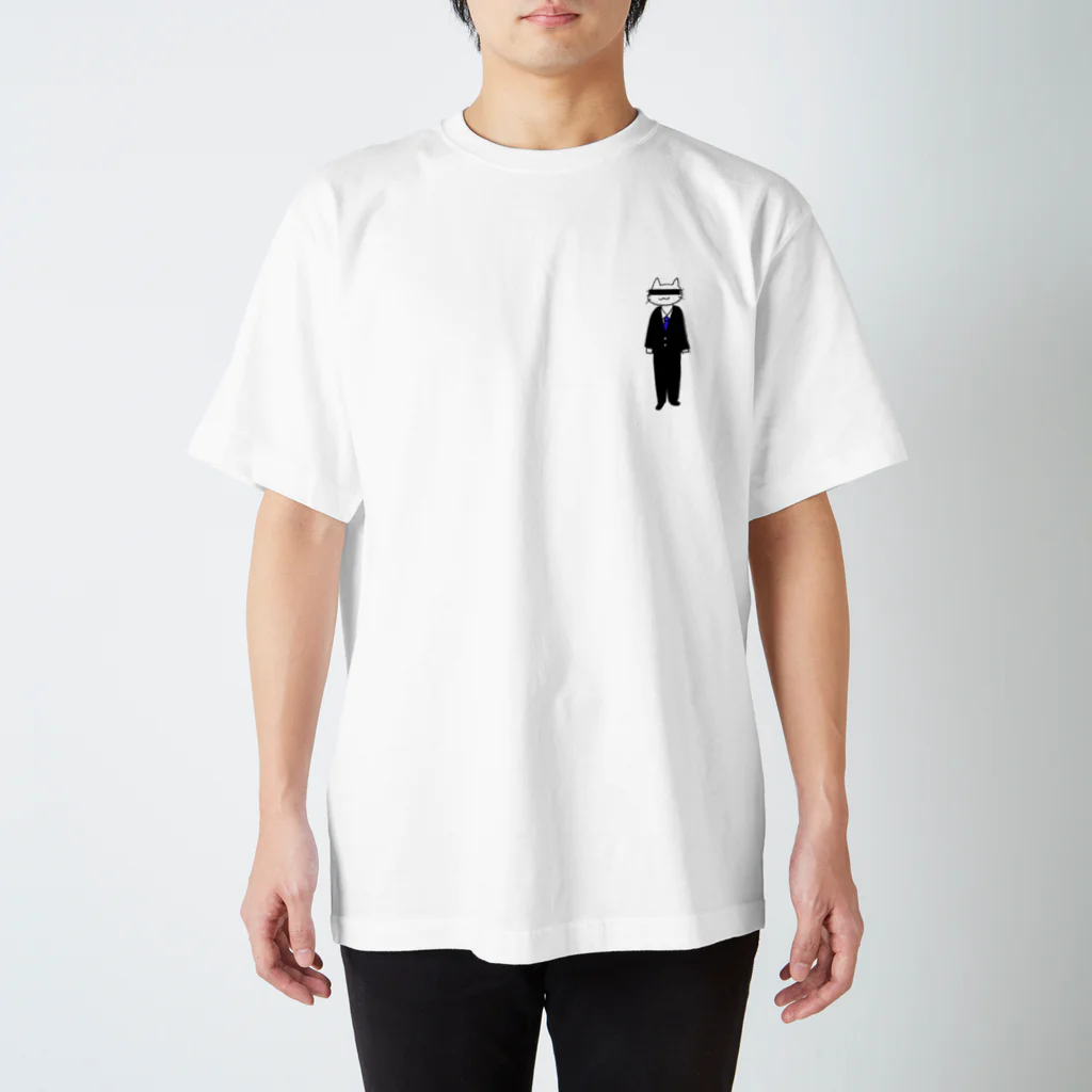 shibainunuのスーツ猫 Regular Fit T-Shirt