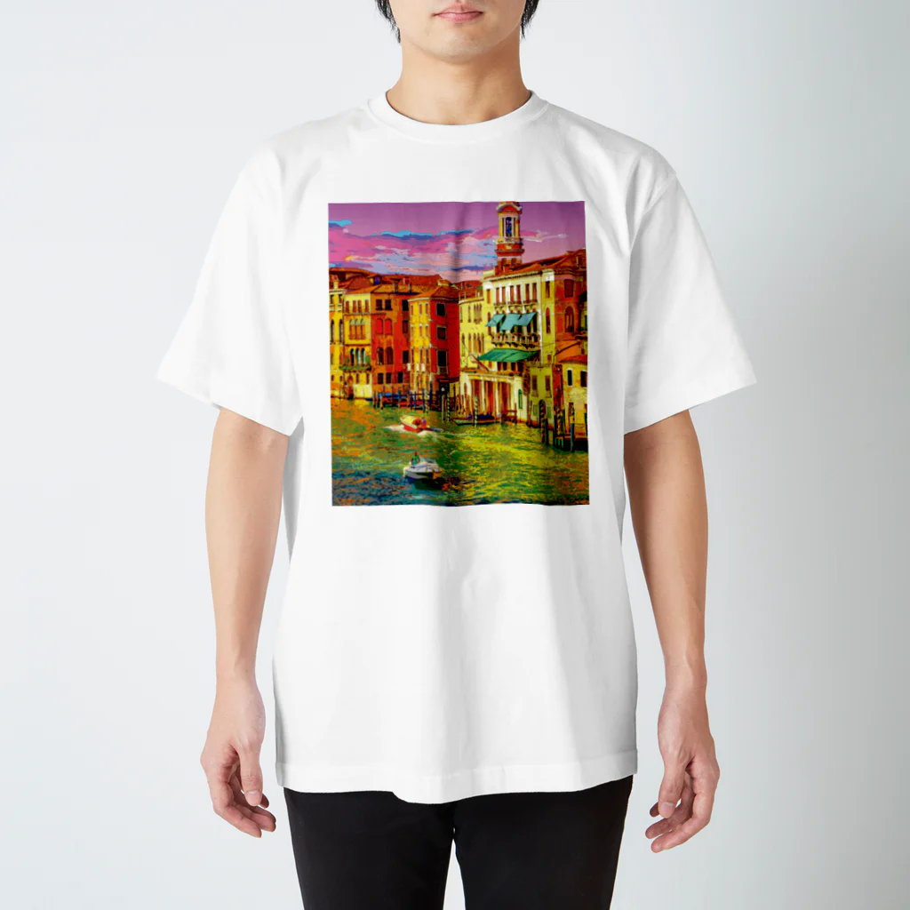 GALLERY misutawoのイタリア ヴェネツィアの夕暮れ スタンダードTシャツ