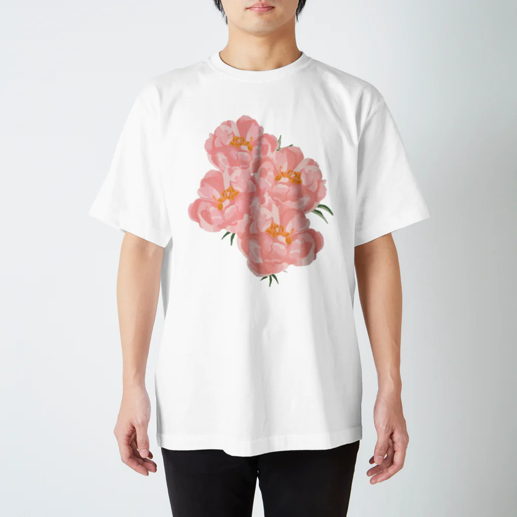 Katie（カチエ）のシャクヤクの花束 スタンダードTシャツ