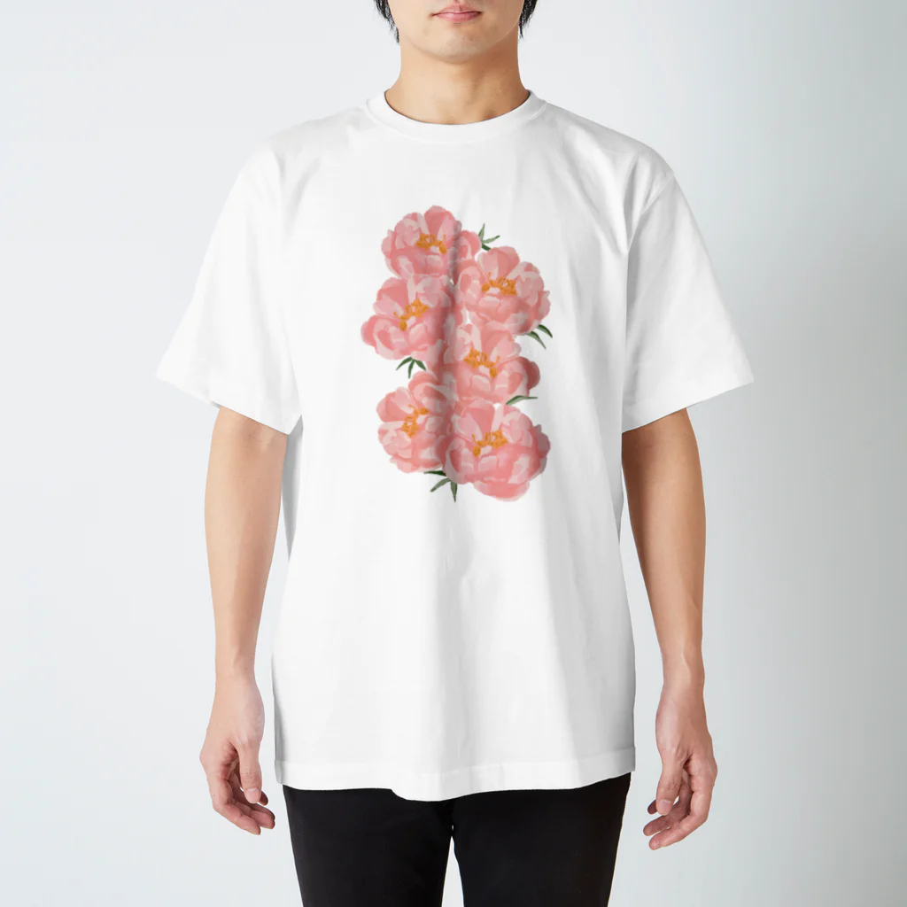 Katie（カチエ）のシャクヤクの花束 スタンダードTシャツ