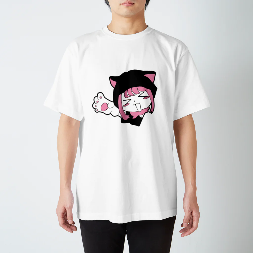 にゃあ(肉球派絵師)のねこみみにんじゃねこみちゃん Regular Fit T-Shirt