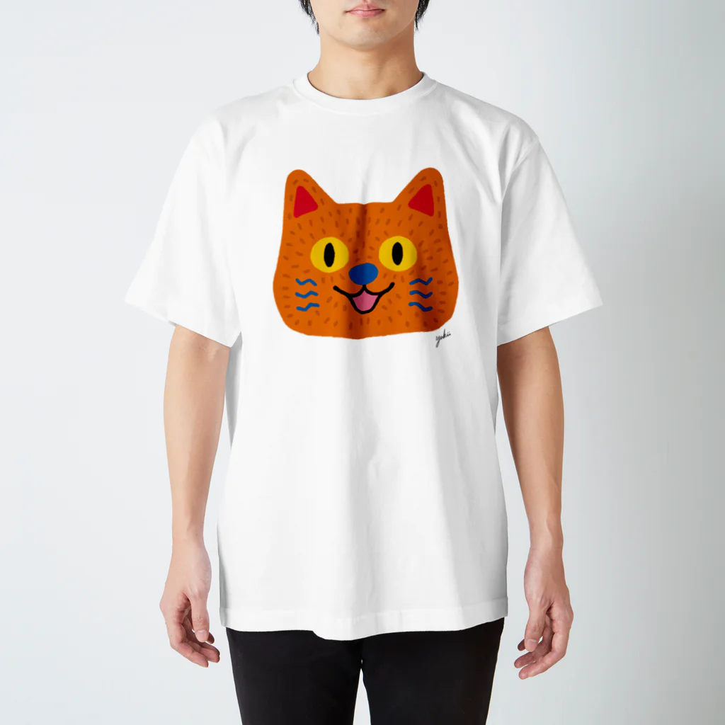 ぽんぽん広場のオレンジねこさん Regular Fit T-Shirt